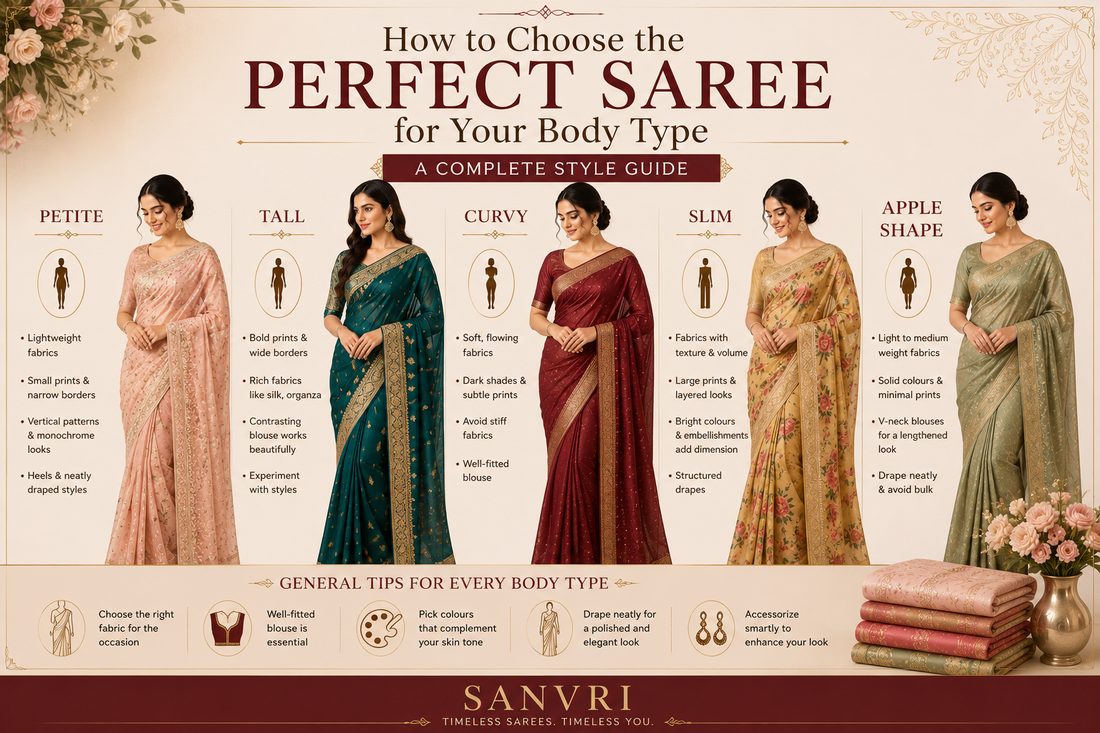 How to Choose the Perfect Saree for Your Body Type: A Complete Style Guide