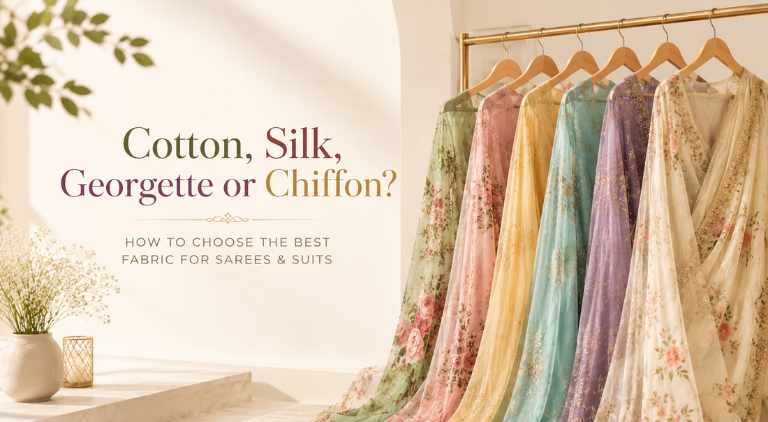 Cotton, Silk, Georgette or Chiffon? How to Choose the Best Fabric for Sarees & Suits