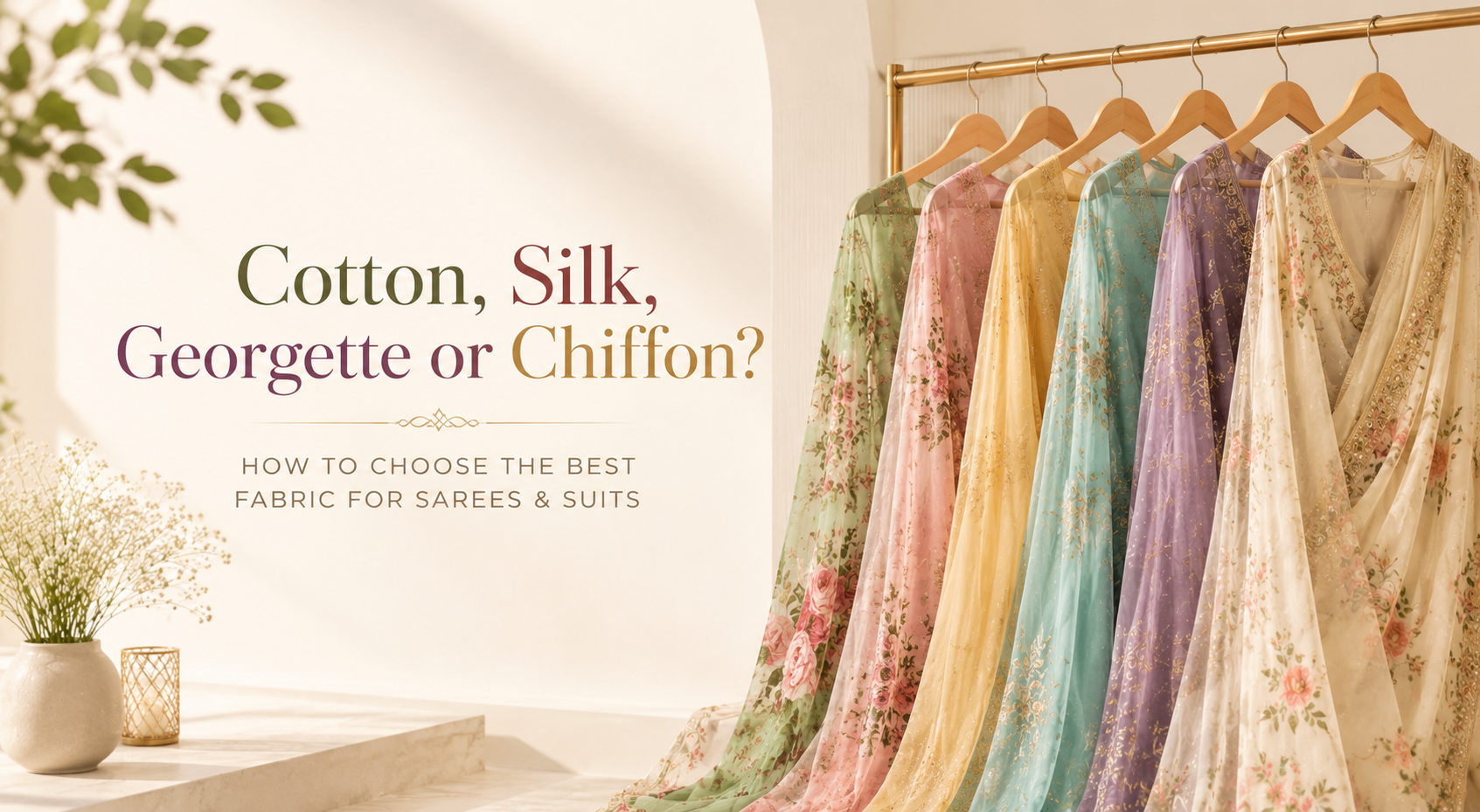 Cotton, Silk, Georgette or Chiffon? How to Choose the Best Fabric for Sarees & Suits