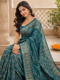 Beautiful Khadi Georgette Saree