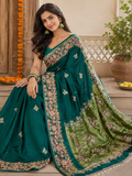 Modal fabric Saree and  embroidery  blouse