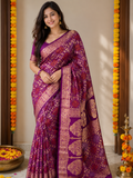 Khadi Georgette Saree