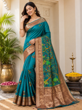 Silk Saree with Heavy weaving border