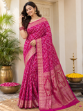 Beautiful Pink Silk Saree